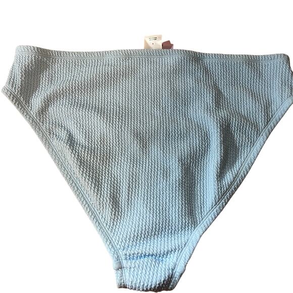 Wild Fable Women's Plus Size Light Blue Textured Bikini Bottom - Size X - NWT - Picture 4 of 7